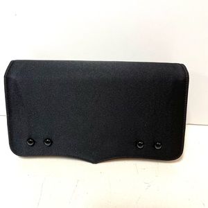 Vintage bienen-davis black fabric elegant clutch handbag